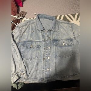 SHEIN Light Blue Denim Jacket